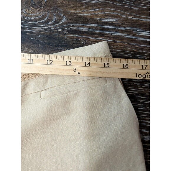 Emma James Beige Linen Blend Wide Leg Pants Womens 12 - Picture 6 of 8